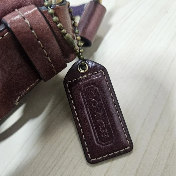 Vintage COACH Carly Hobo Bag Purse Purple Large Y2K No. F0882-10616 - Picture 8 of 16